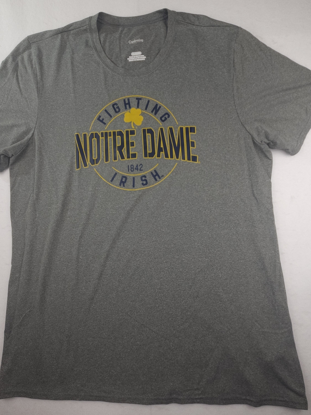 Notre Dame Irish Men's Captivating Brand Heathered Gray Graphic T-Shirt Size XL